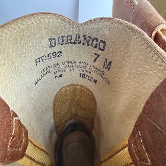 NWOT! Durango brown harness leather boot size 7 - Picture 3 of 5